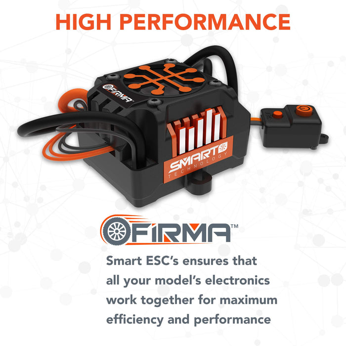 Spektrum SMART FIRMA 160A BL Smart ESC/1250Kv Sensorless MotCombo SPMXSEMC06 Car Speed Controls & Accessories