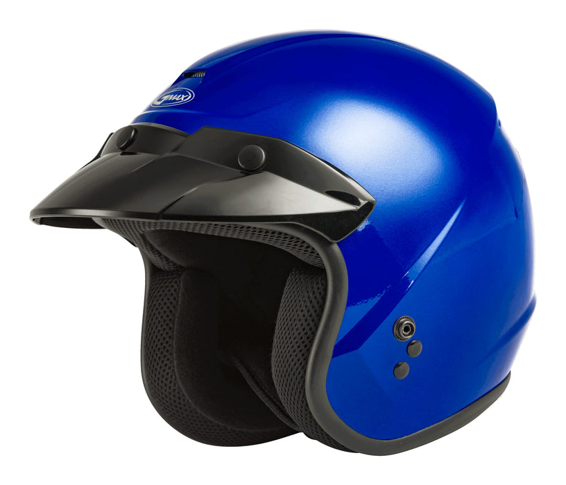 Gmax Of-2 Open-Face Helmet (Blue, Large) G1020046