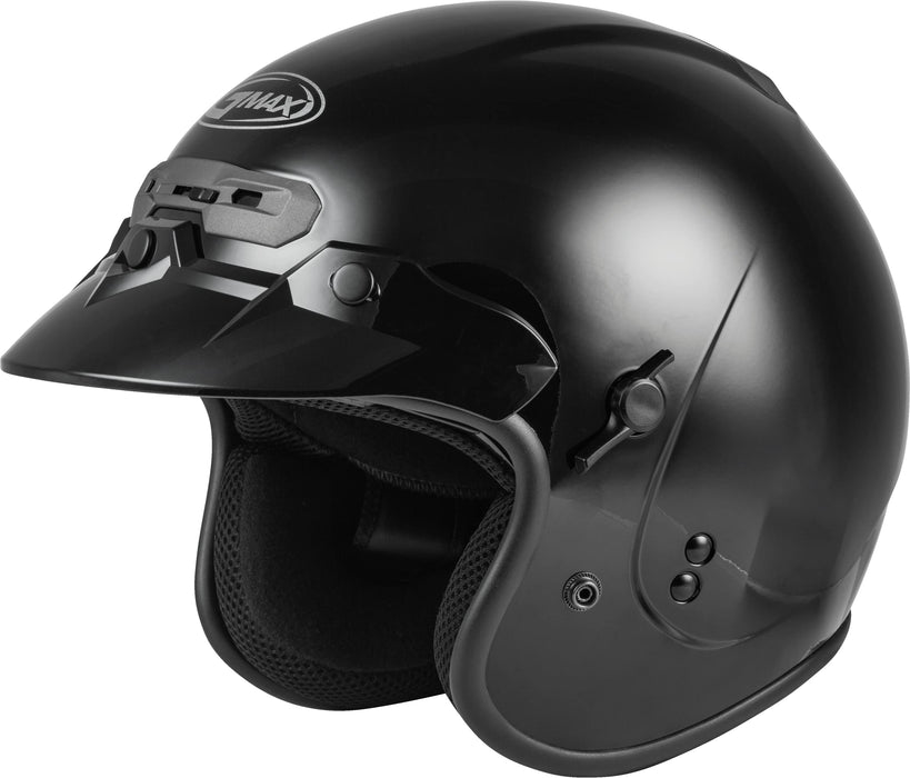 Gmax Gm-32 Open-Face Street Helmet (Black, Large) G1320026