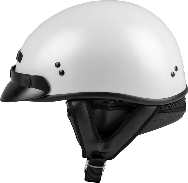 Gmax Gm-35 Motorcycle Street Half Helmet (Pearl White, Large) G1235086