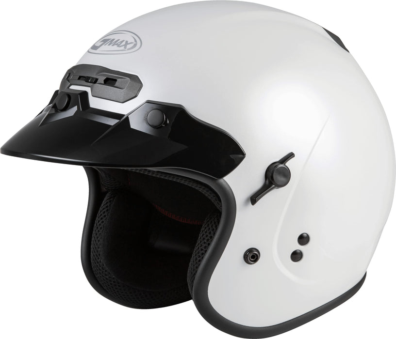 Gmax Gm-32 Open-Face Street Helmet (Pearl White, Medium) G1320085