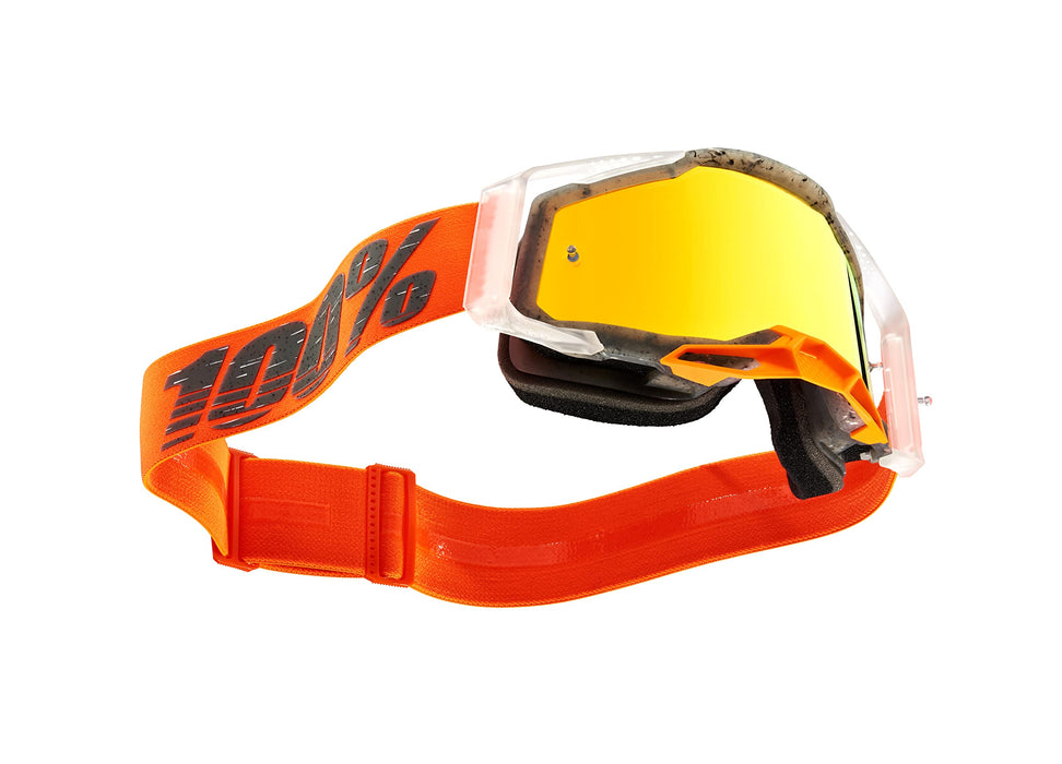 100% Racecraft 2 Goggle Schrute Mirror Red Lens 50010-00014