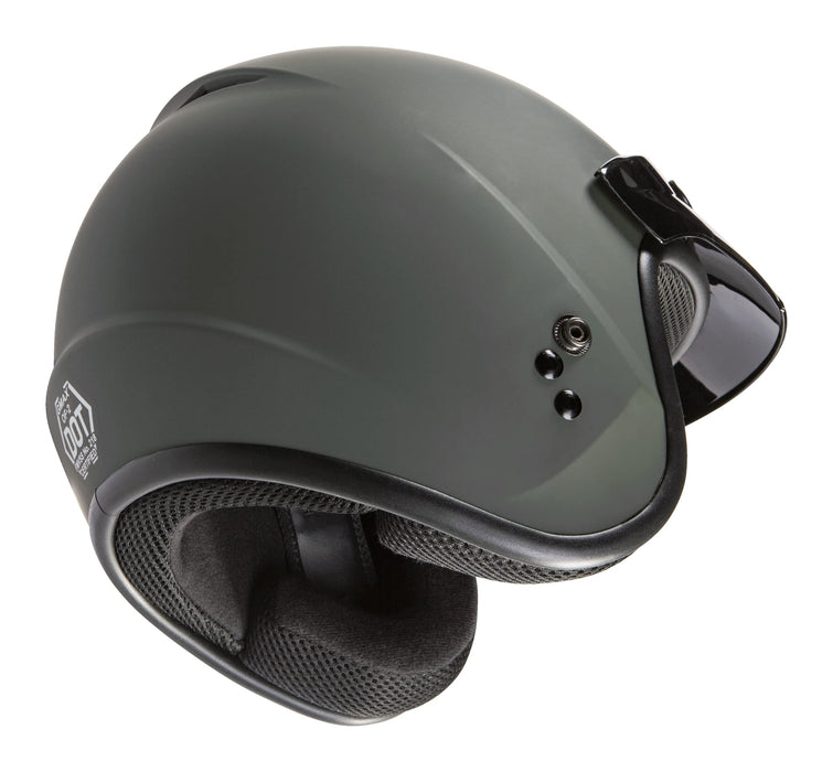 Gmax Of-2 Open-Face Helmet (Matte Green, Large) G1020716