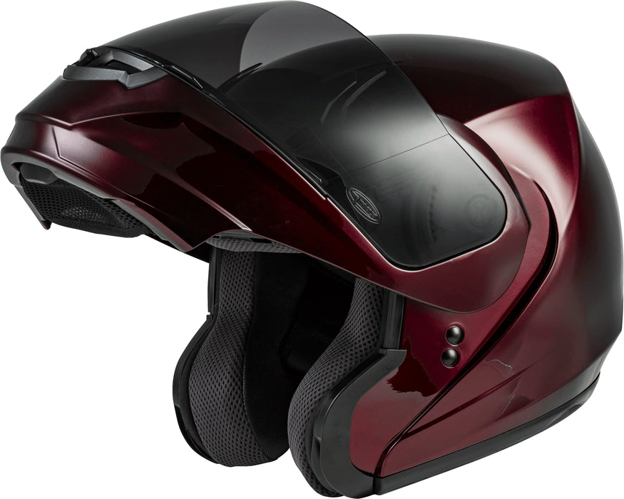 Gmax Md-04 Modualar Dual Sport Helmet (Wine Red, X-Small) G104103