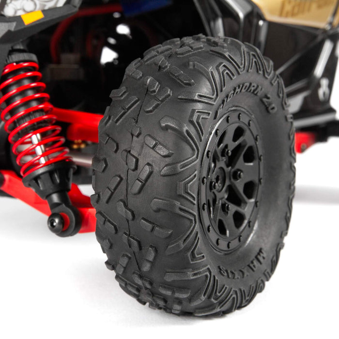Axial RC Truck 1/18 Yeti Jr. Can-Am Maverick 4 Wheel Drive Brushed RTR Everything needed to run is Included AXI90069 Trucks Elec RTR 1/18 Off-Road