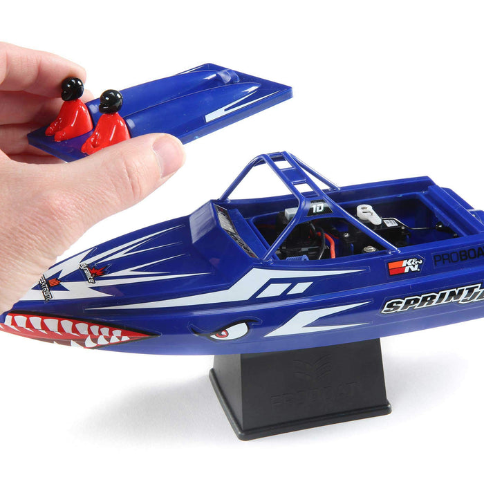 Pro Boat Sprintjet 9" Self-Righting Deep-V Jet Boat Brushed RTR Ready to Run Blue PRB08045T2 Boats RTR Electric