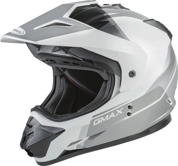 Gmax Gm-11 Dual Sport Helmet (White/Grey, Xx-Large) G1113248