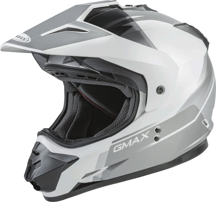 Gmax Gm-11 Dual Sport Helmet (White/Grey, X-Small) G1113243