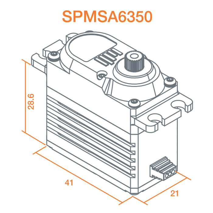 Spektrum A6350 Ultra Torque High Speed Brushless Hv Servo, Spmsa6350 SPMSA6350