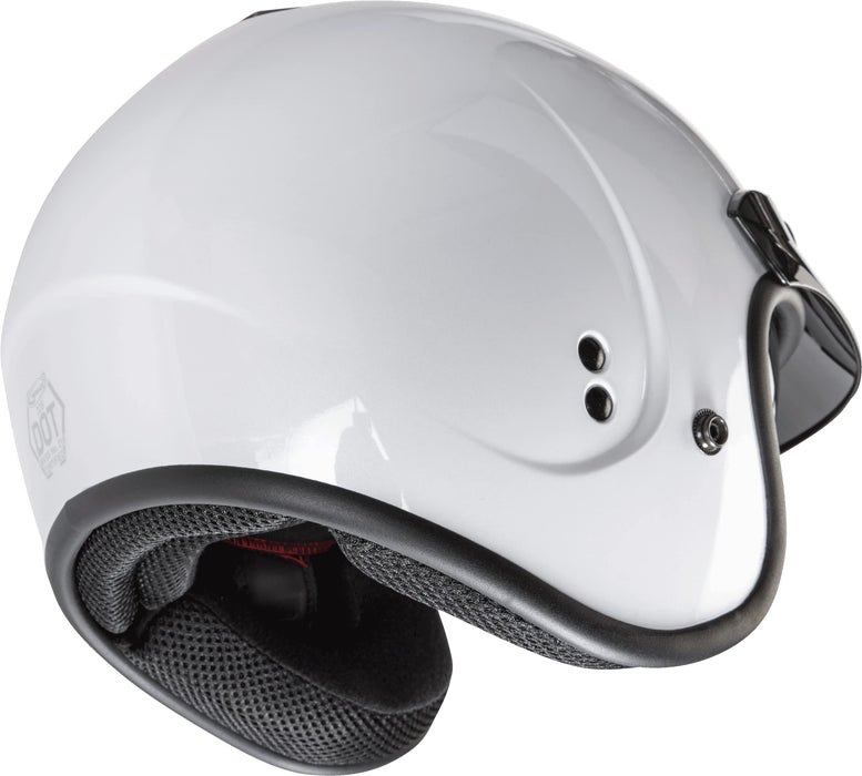 Gmax Gm-32 Open-Face Street Helmet (Pearl White, Medium) G1320085