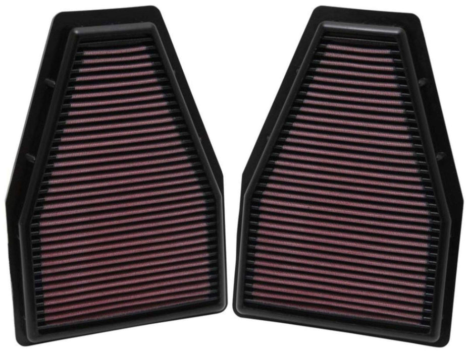 K&N Engine Air Filter: Increase Power & Acceleration, Washable, Premium, Replacement Car Air Filter: Compatible With 2012-2016 Porsche (911, 911 Carrera, 911 Gt3), 33-2484