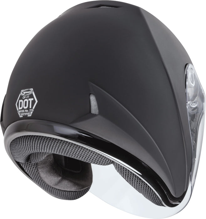 Gmax Of-17 Open-Face Street Helmet (Matte Black, X-Small) G317073N