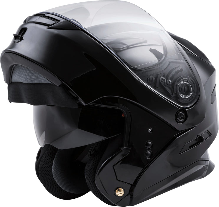 Gmax Md-01 Dual Sport Modular Helmet (Black, Large) G1010026