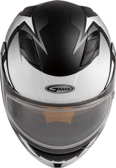 Gmax Md-01S Modular Snow Helmet Descendant Matte Blk/White Sm M2013844