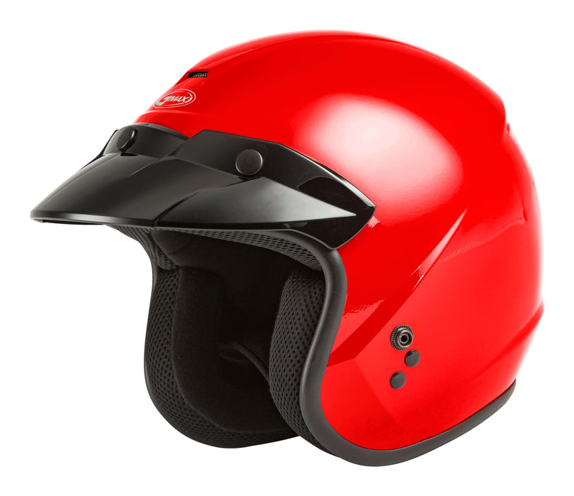 Gmax Of-2 Open-Face Helmet (Red, Large) G1020376