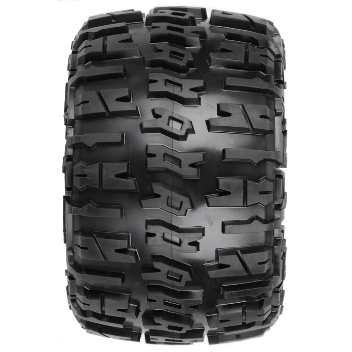 PRO118410 Pro-Line 1/8 Trencher X F/R 3.8" MT Tires Mounted 17mm Black  Raid (2)