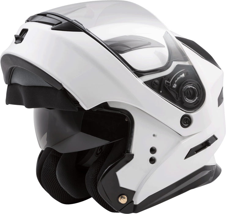Gmax Md-01 Dual Sport Modular Helmet (Pearl White, Small) G1010084