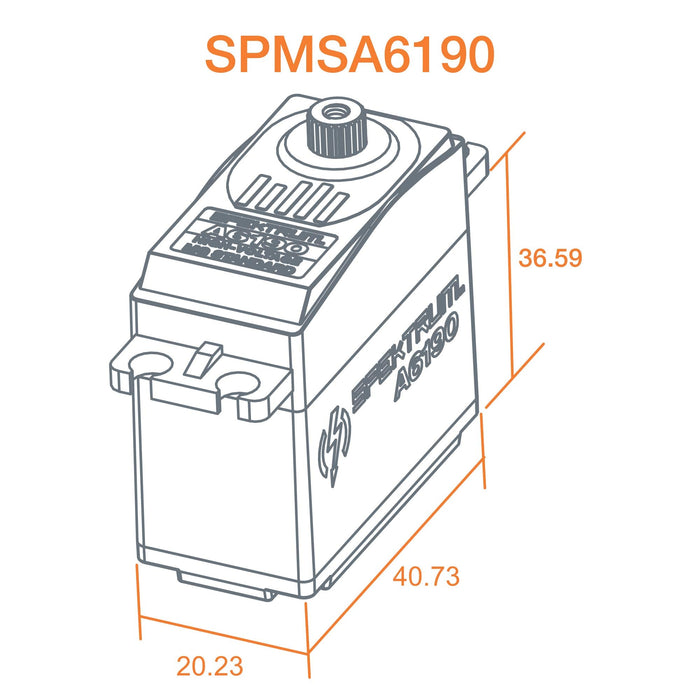 Spektrum A6190 Standard Metal Gear HV Servo SPMSA6190 Servos