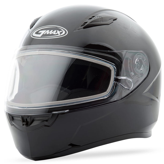 Gmax Ff-49S Full-Face Dual Lens Shield Snow Helmet (Black, Medium) G2490025