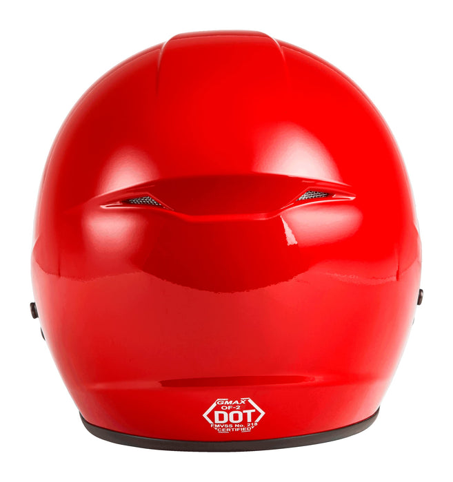 Gmax Of-2 Open-Face Helmet (Red, Medium) G1020375