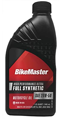 Bikemaster Full-Synthetic Oil, Qt, 20W50 532325