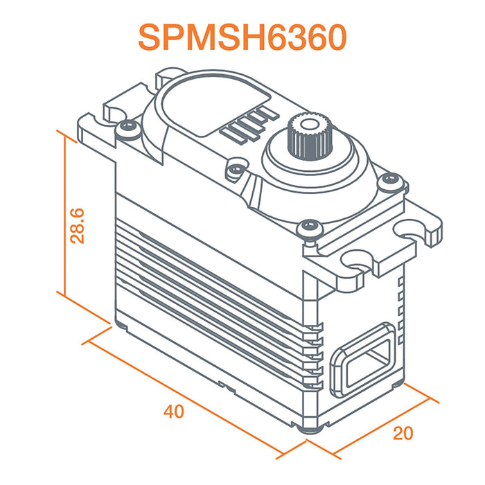 Spektrum H6360 Mid Torque Ultra Speed Heli Tail HV Servo SPMSH6360 Servos