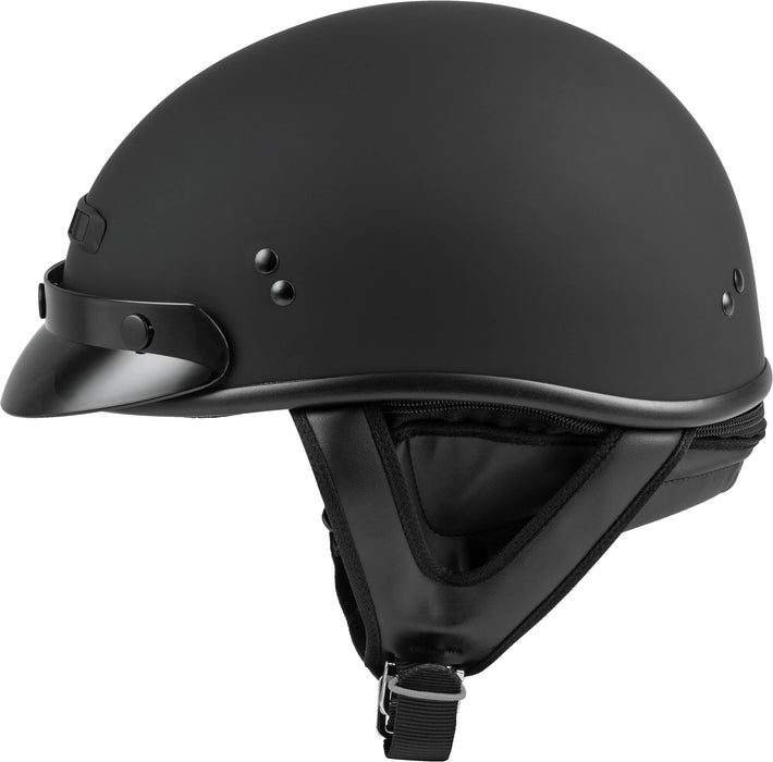 Gmax Gm-35 Motorcycle Street Half Helmet (Matte Black, X-Large) G1235077