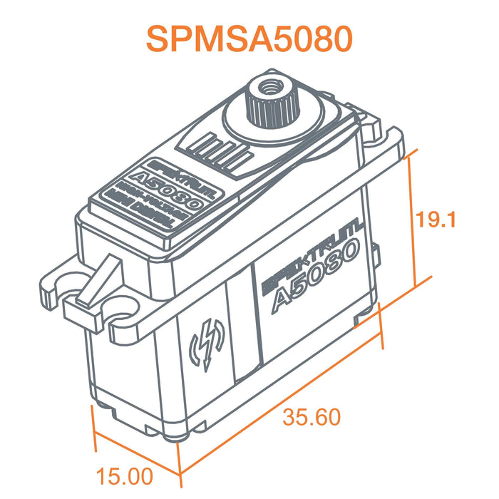 Spektrum A5080 MT/HS Mini Digital HV Servo SPMSA5080 Servos