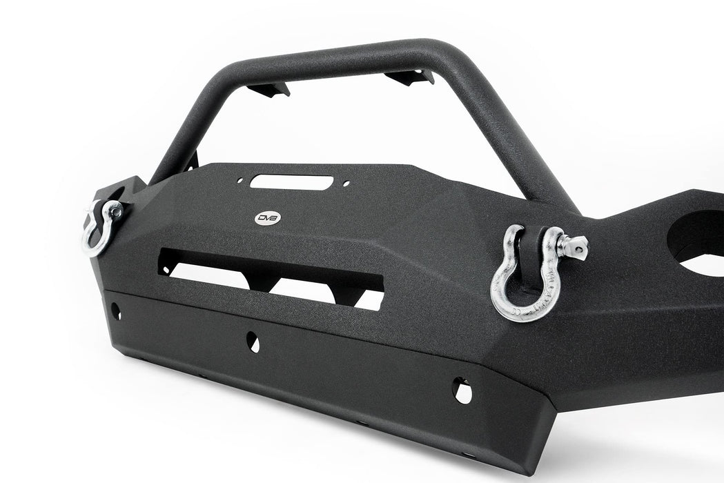 Dv8 Offroad Fbshtb-18 Front Bumper Fits 2007-2018 Jeep Wrangler Jk Full Size Winch Mount Included Integrated Bull Bar Auxiliary Light Cutouts FBSHTB-18