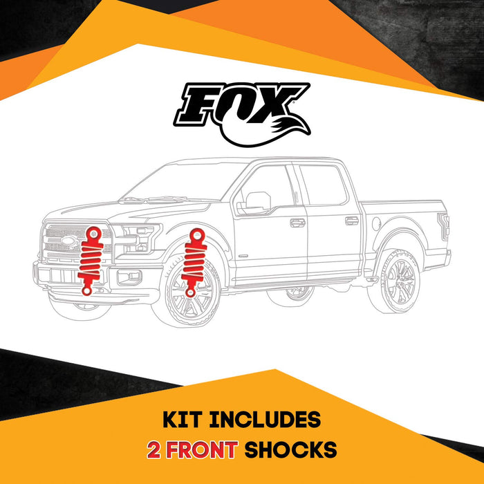 Fox 985-26-121 Quantity 2 Kit Of 2 2.0 Performance Series Res.-Cd Adjuster 2-3.5 Inch Lift Front Shocks Fits Ford F250-Superduty 4Wd 2011-2017 985-26-121/2-/