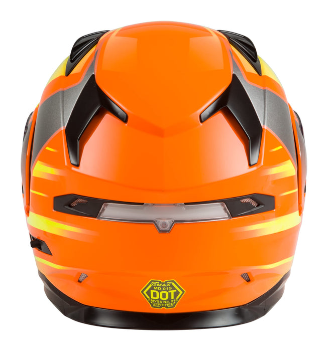 Gmax Md-01S Modular Snow Helmet Descendant Neon Org/Hi-Vis Lg M2013666