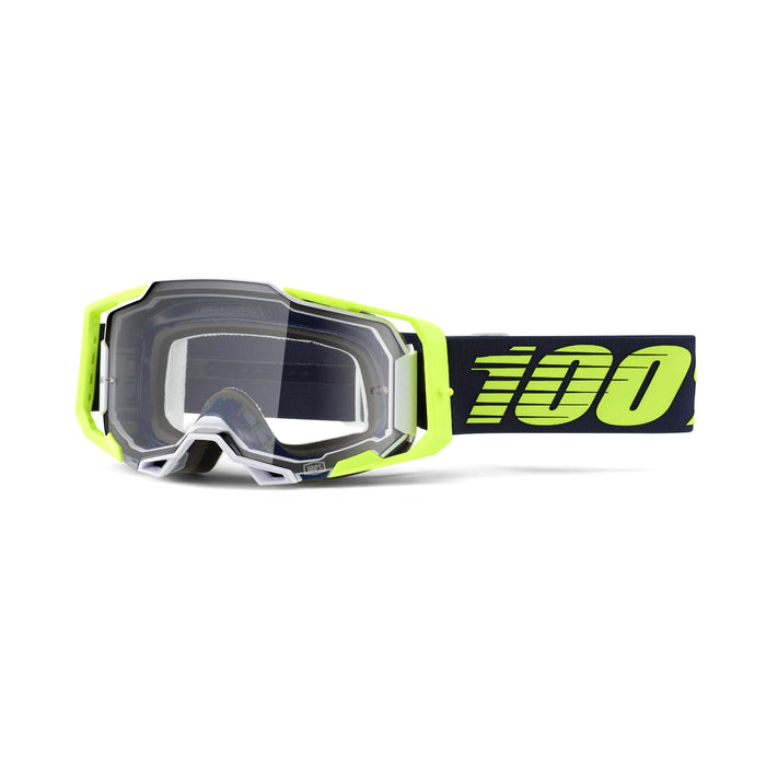 100% Armega Premium Protective Goggle (Deker Clear Lens) 50721-101-08