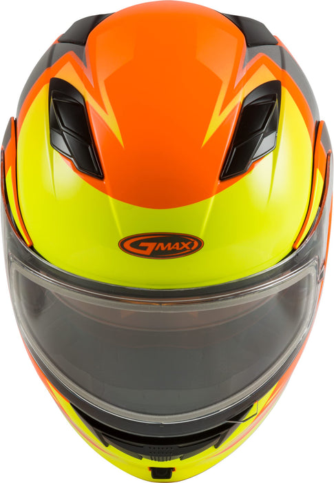 Gmax Md-01S Modular Snow Helmet Descendant Neon Org/Hi-Vis Md M2013665