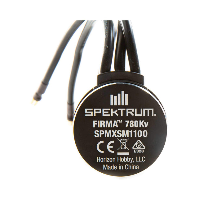 Spektrum XSM1100 Firma 56112 780Kv 4-Pole Brushless Motor: 8mm