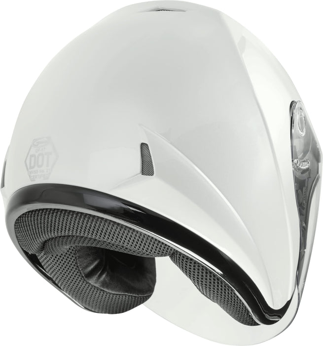 Gmax Of-17 Open-Face Street Helmet (Pearl White, Small) G317084N