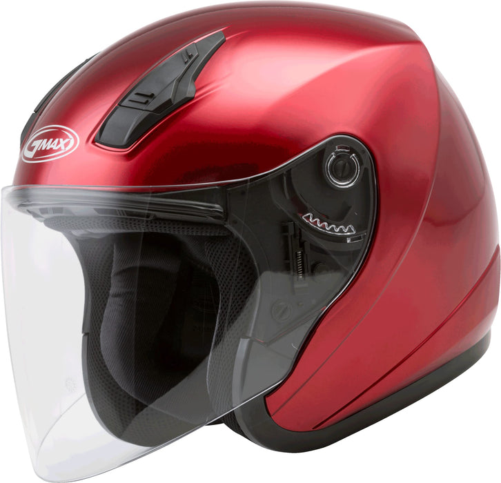 Gmax Of-17 Open-Face Street Helmet (Candy Red, Xx-Large) G317098N