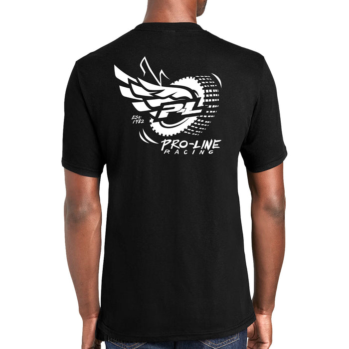 Pro-Line Racing Wings Black T-Shirt Small, Pro985701 PRO985701