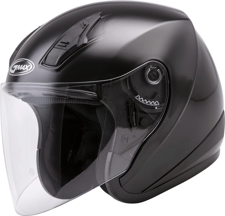 Gmax Of-17 Open-Face Street Helmet (Black, Large) G317026N