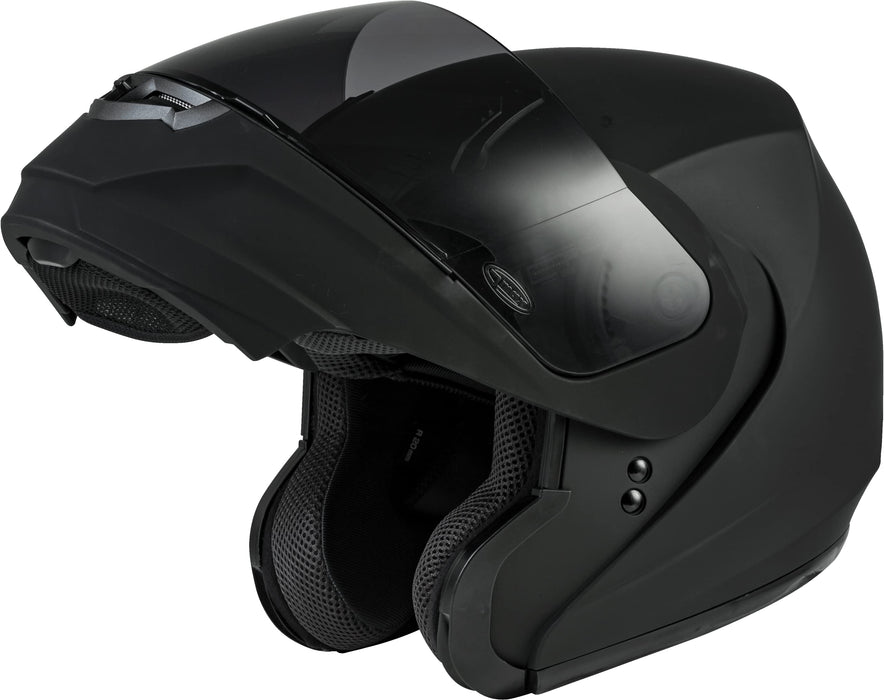 Gmax Md-04 Modualar Dual Sport Helmet (Matte Black, Large) G104076