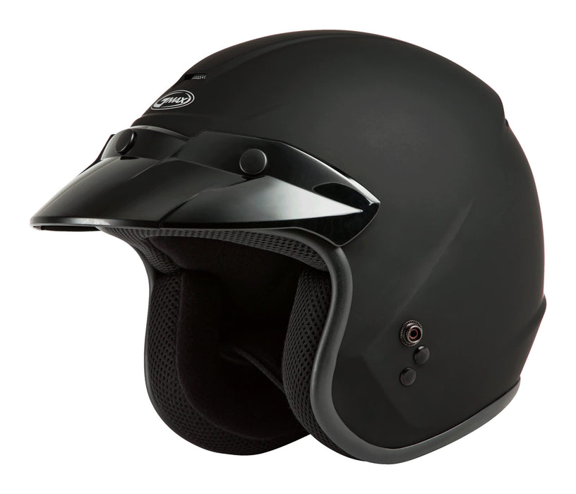 Gmax Of-2 Open-Face Helmet (Matte Black, Medium) G1020075