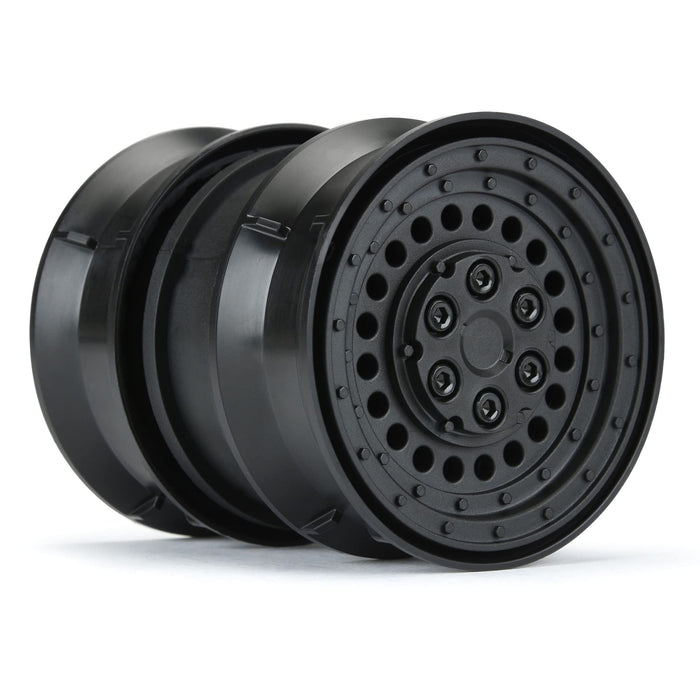 Pro-Line Racing Carbine 1.9 Black Dually Wheels for Crawlers F/R PRO278600