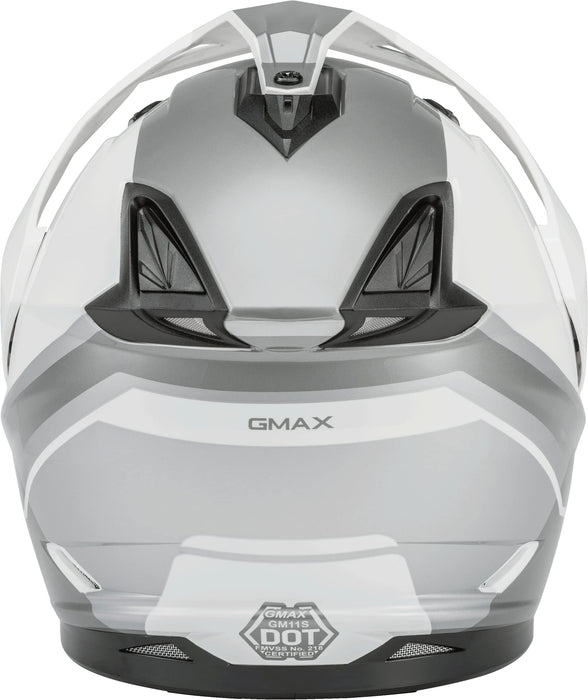 Gmax Gm-11 Dual Sport Helmet (White/Grey, Xx-Large) G1113248