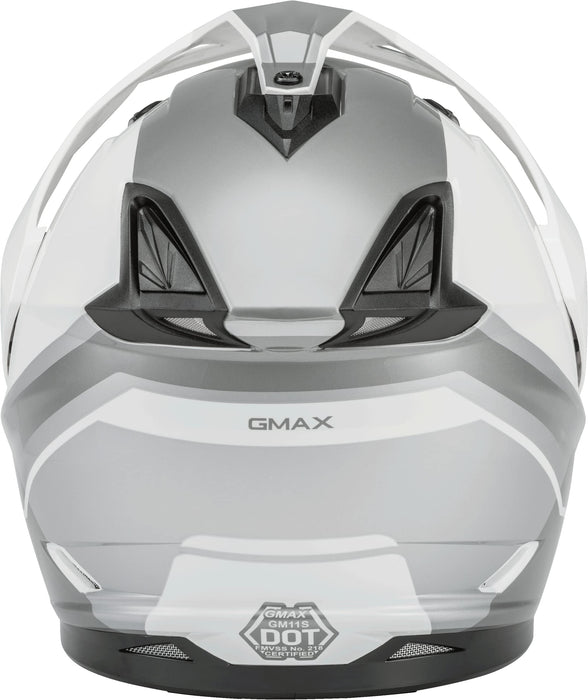 Gmax Gm-11 Dual Sport Helmet (White/Grey, X-Large) G1113247