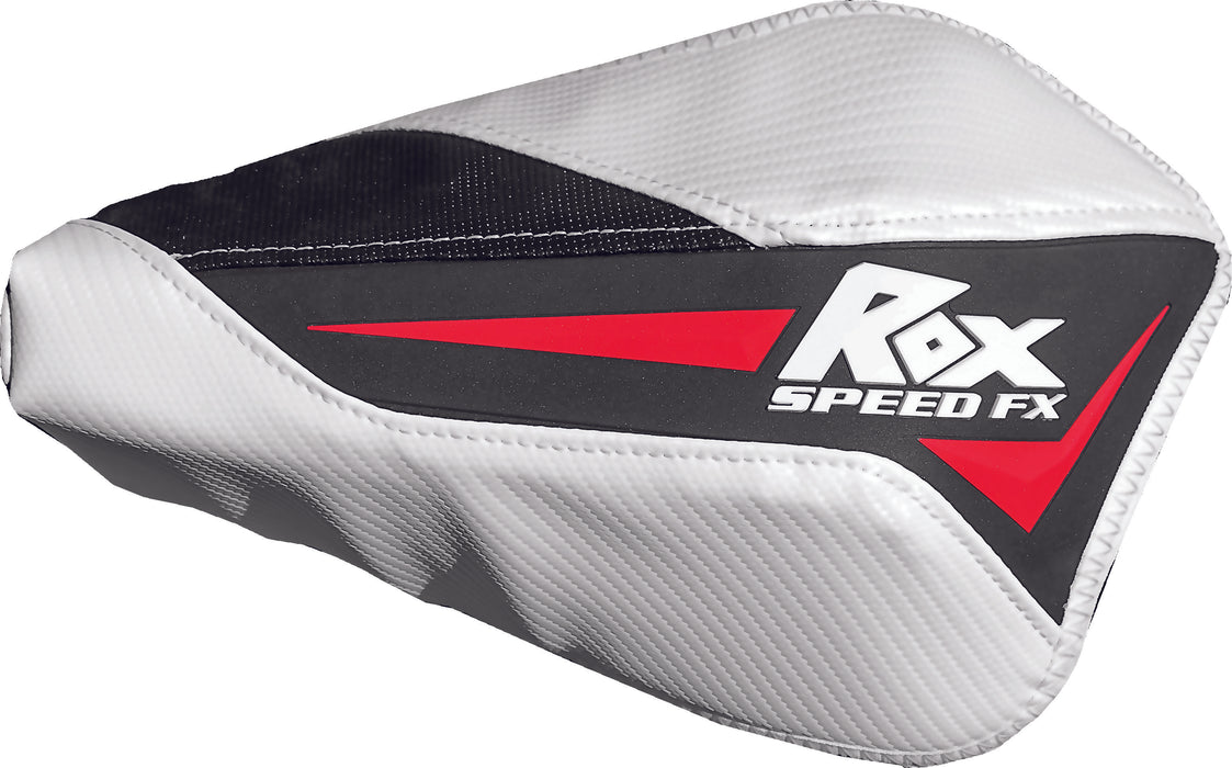 Rox Speed Fx Flex-Tec Handguards W/Out Mounts (Black/White/Red) Ft-Hg-Bwr FT-HG-BWR