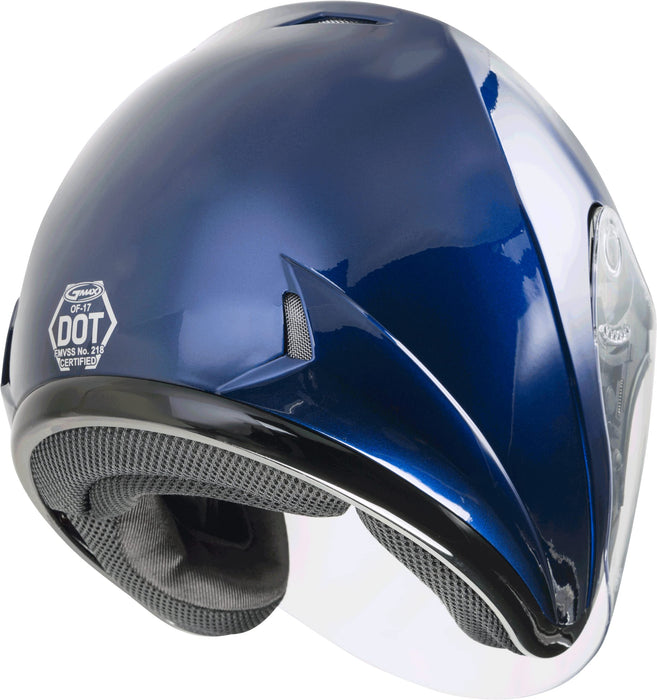 Gmax Of-17 Open-Face Street Helmet (Blue, X-Large) G317497N