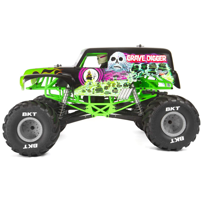 Axial Smt10 Grave Digger Rc Monster Truck Rtr With 2.4Ghz Radio Transmitter System (Battery And Charger Not Included): 1/10 Scale Axi03019B, Black & Green AXI03019B