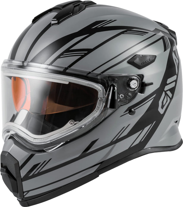 Gmax At-21S Adventure Electrics Shield Snow Helmet (Matte Grey/Black, Small) G4211504