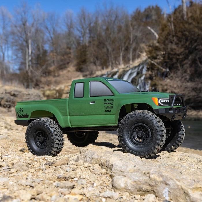 Axial RC Truck 1/10 SCX10 III Base Camp 4 Wheel Drive Rock Crawler Brushed RTR Batteries and Charger Not Included Green AXI03027T2 Trucks Electric RTR 1/10 Off-Road