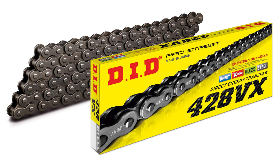 D.I.D. Did 428�Vx, 120�Links (X-Ring�-�Open With Clip Lock 428VXX120FB