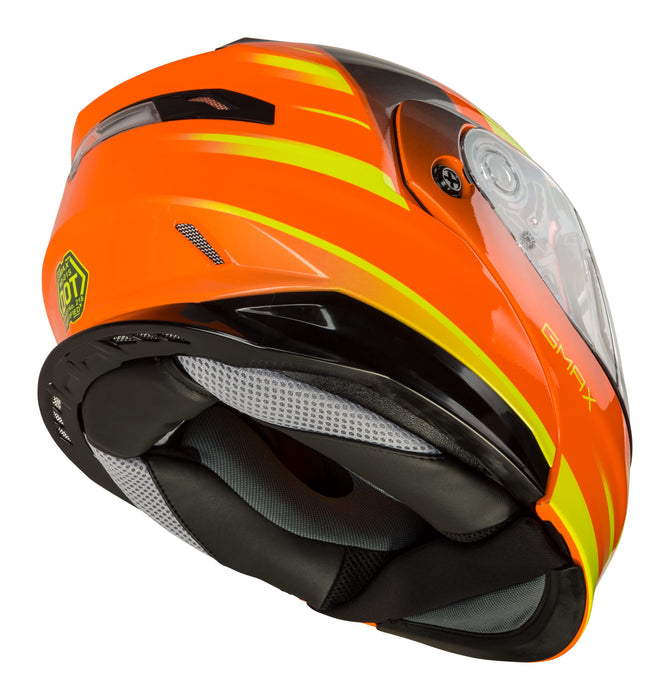 Gmax Md-01S Modular Snow Helmet Descendant Neon Org/Hi-Vis 3X M2013669
